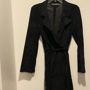 Bisou Bisou Black Trench Coat